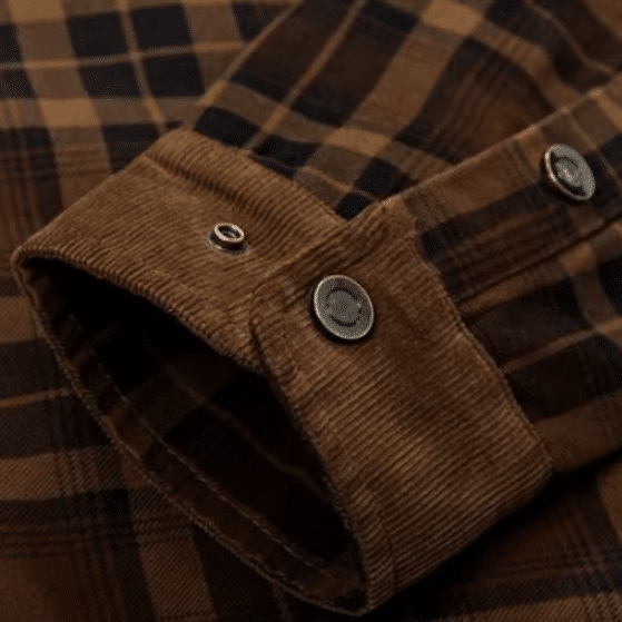 Veste homme carreaux doublée polaire Style Cowboy (4)