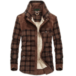 Veste homme carreaux doublée polaire Style Cowboy (8)