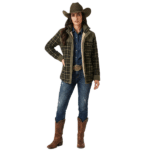 Veste homme carreaux doublée polaire Style Cowboy (9)