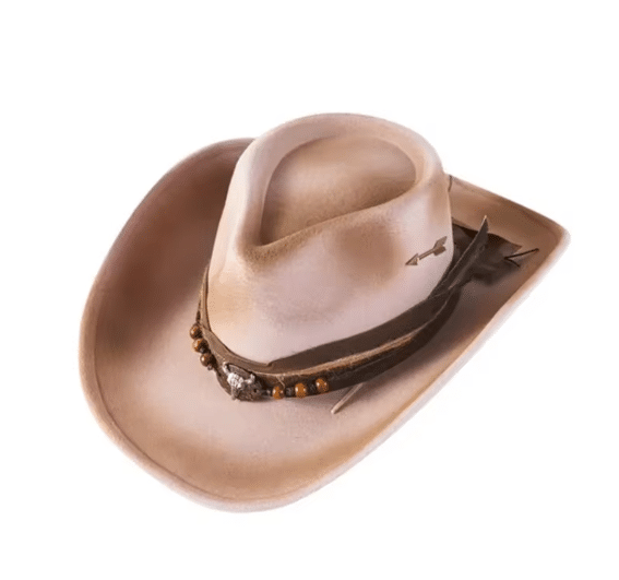 chapeau fedora patiné effet vieilli style cowboy (18)