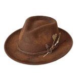 chapeau fedora patiné effet vieilli style cowboy (4)