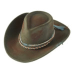 chapeau fedora patiné effet vieilli style cowboy (8)