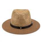 fedora paille tressé