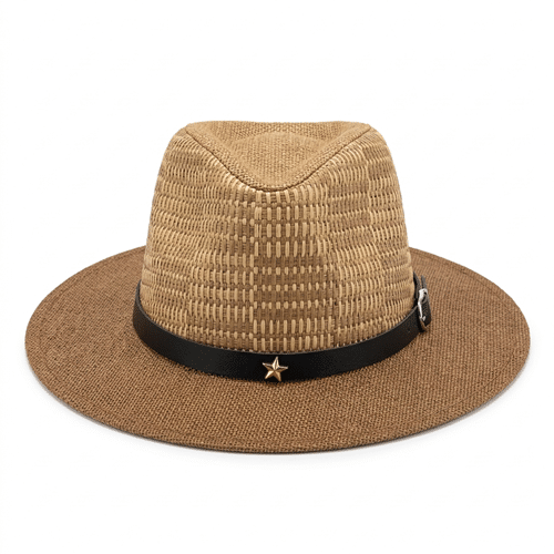 fedora paille tressé
