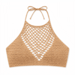 Brassière crochet col montant beige femme (2)