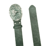 Ceinture cowboy boucle taureau argenté (5)