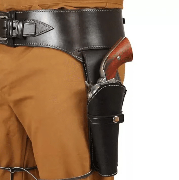 Ceinture double holster cowboy simili cuir (5)