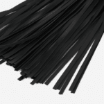 Ceinture franges noire taille haute (9)