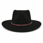 Chapeau cowboy feutre noir style country western (2)