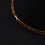 Chapeau cowboy homme noir en feutre de laine 100 % avec bandeau étoile (1)