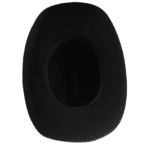 Chapeau cowboy homme noir en feutre de laine 100 % avec bandeau étoile (4)