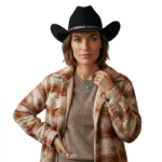 Chapeau cowboy homme noir en feutre de laine 100 % avec bandeau étoile (9)