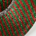 Chapeau festival à paillettes style cowboy rouge et vert (2)
