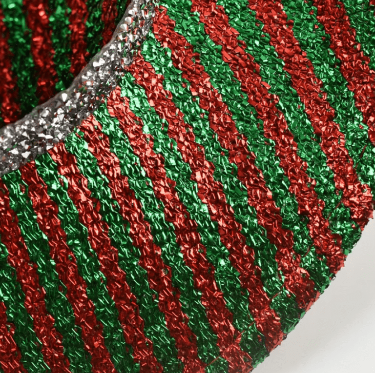 Chapeau festival à paillettes style cowboy rouge et vert (2)