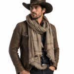 Chèche homme coton et lin à rayures vintage (4)