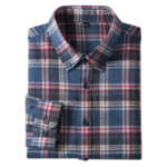 Chemise Bûcheron Bleu et Rouge Look Western (2)