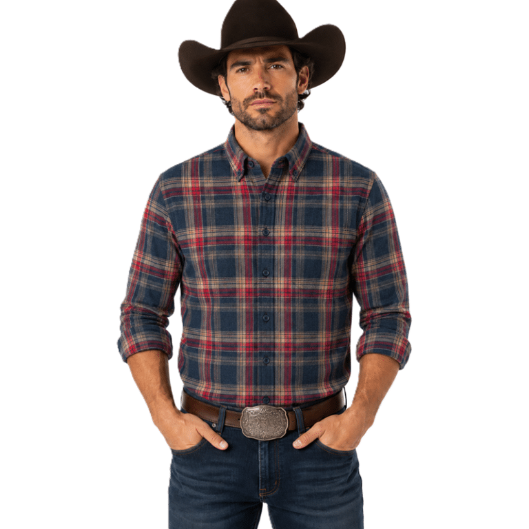 Chemise bûcheron homme rouge à carreaux (1)