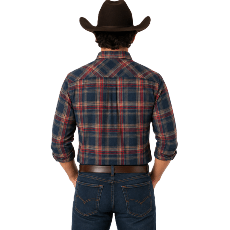Chemise bûcheron homme rouge à carreaux (2)