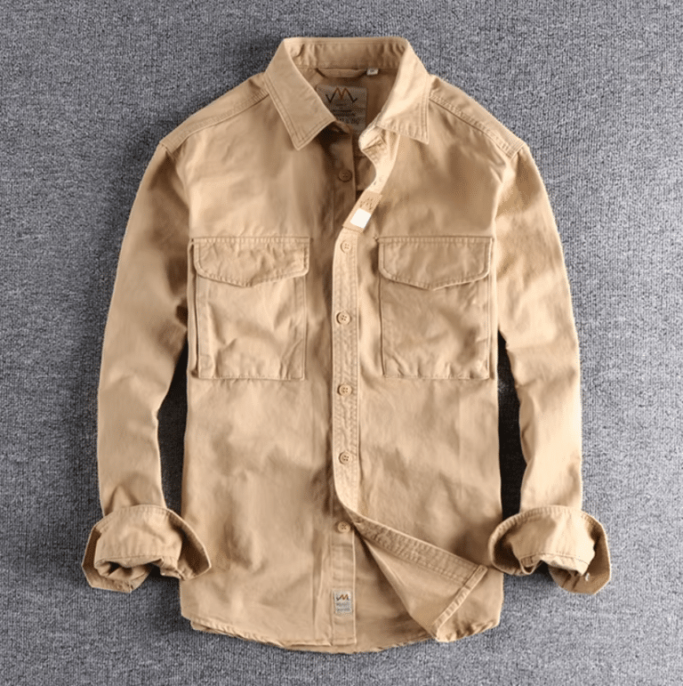 Chemise western homme coton épais workwear (1)