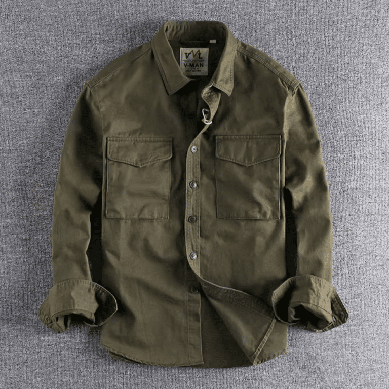 Chemise western homme coton épais workwear (2)