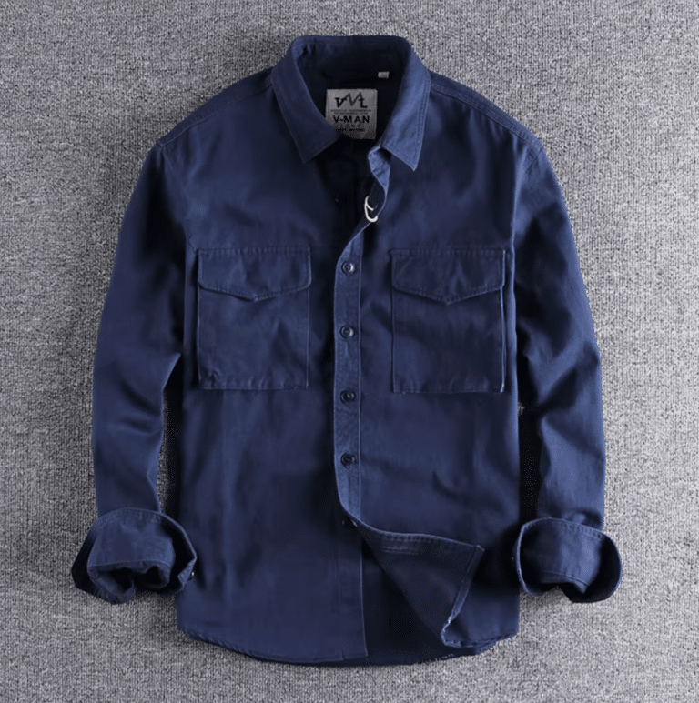 Chemise western homme coton épais workwear (3)