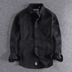 Chemise western homme coton épais workwear (4)