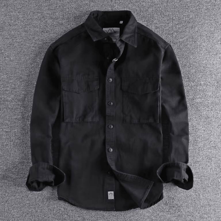 Chemise western homme coton épais workwear (4)