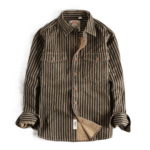 Chemise western homme coton rayée vintage (5)