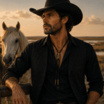 Cravate bolo cowboy tressée cigale style gardian (1)
