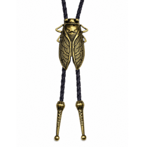 Cravate bolo cowboy tressée cigale style gardian