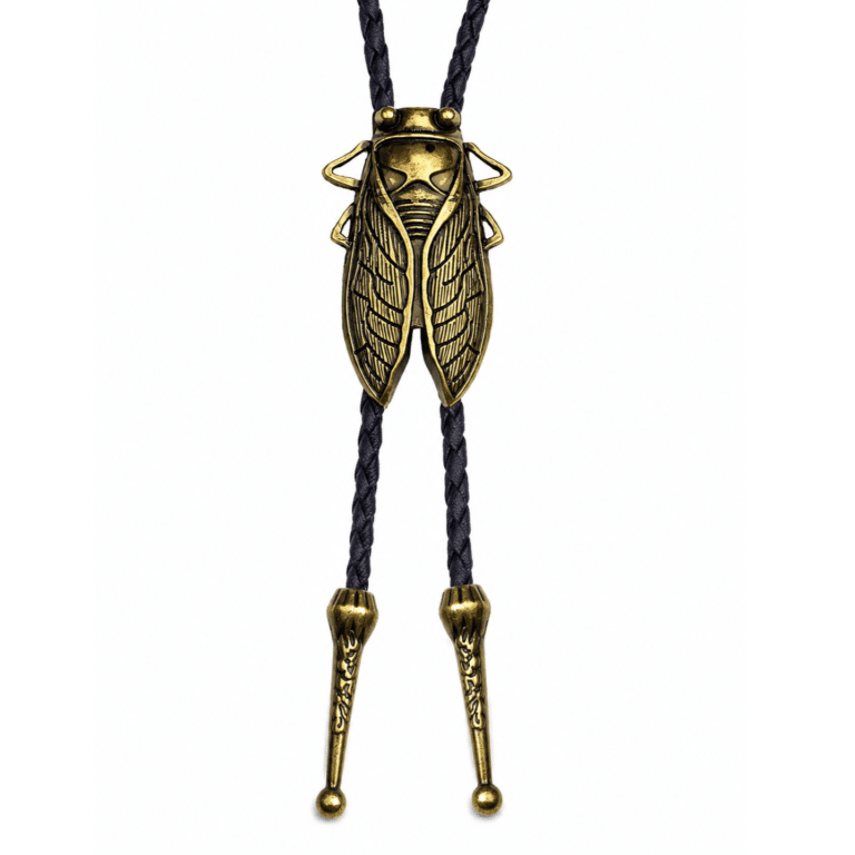 Cravate bolo cowboy tressée cigale style gardian (3)