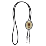 Cravate cowboy bolo tressée scorpion résine vintage (2)