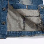 Gilet en jean sans manche motif drapeau Américain (2)