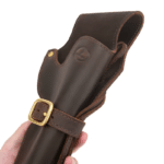 Holster cuir buffle ceinturé style cowboy (4)