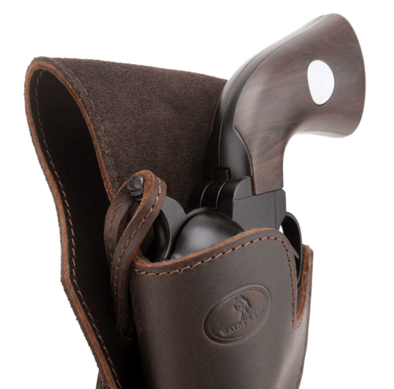 Holster cuir buffle ceinturé style cowboy (5)