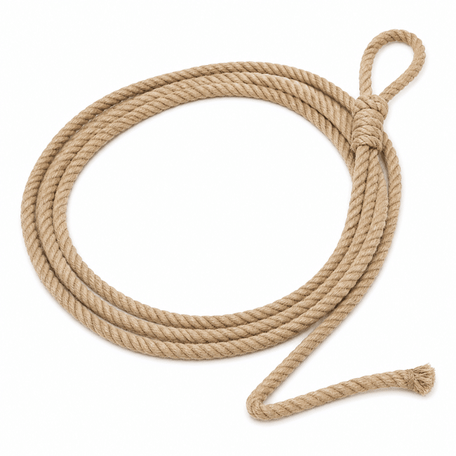 Lasso cowboy en corde naturelle torsadée 20 mm (3)