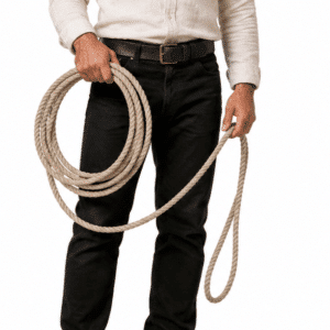 Lasso cowboy en corde naturelle torsadée 20 mm