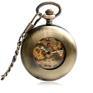 Montre à Gousset Vintage Automatique Bronze Vieilli