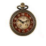 Montre à Gousset automatique vintage bois et Engrenages (2)