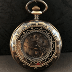 Montre à gousset automatique en acier inoxydable style western (3)