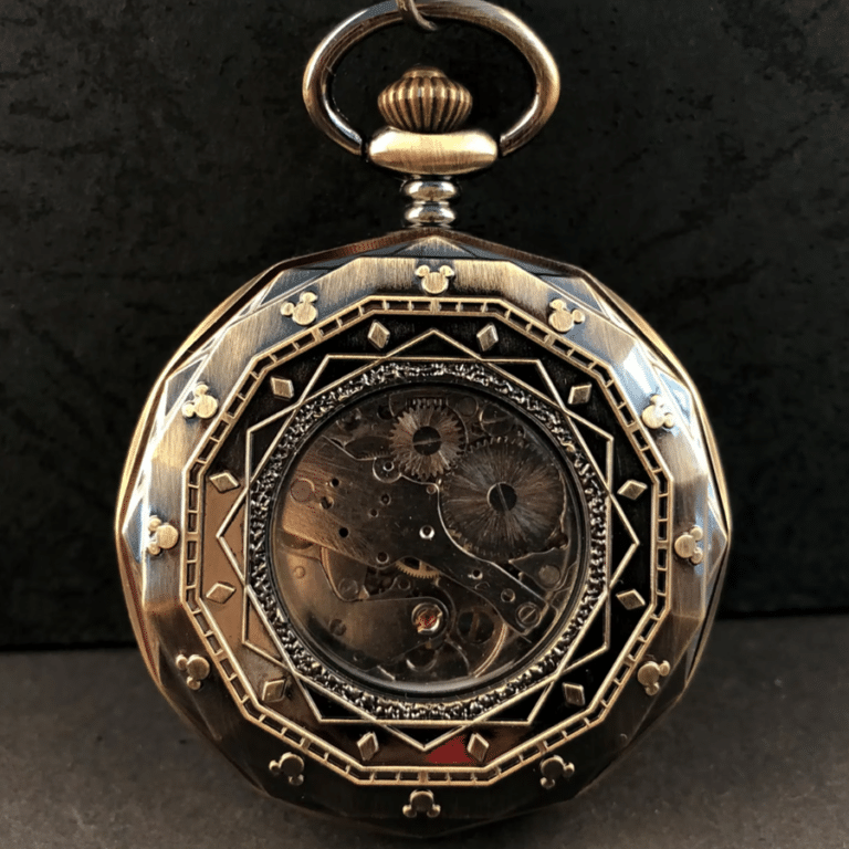 Montre à gousset automatique en acier inoxydable style western (3)