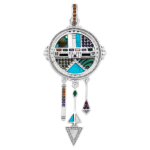 Pendentif Amérindien attrape-rêve en argent 925 (5)