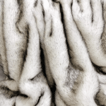 Plaid blanc fausse fourrure Loup (3)