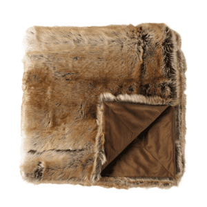 Plaid fausse fourrure Ours Brun