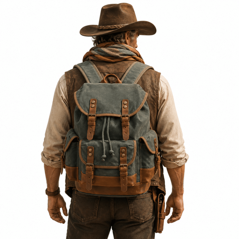 Sac à dos western baroudeur toile renforcée (11)