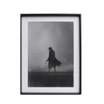 Tableau vintage chasseur de primes noir et blanc (1)