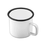 Tasse cowboy émaillée café vintage