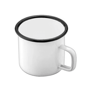 Tasse cowboy émaillée café vintage