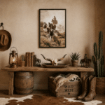 Toile Déco Western Chevaux Sauvages (2)