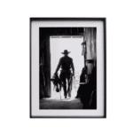 Toile cow-boy du grand ouest l’heure du départ (1)